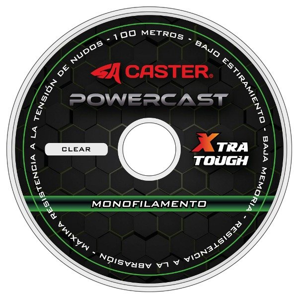Producto - Monofilamento Caster Powercast Nylon 0.60mm 20kg 44lb 100m - Transparente