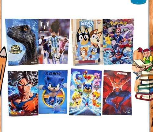 Producto - Cuadernos Infantiles 24 Hojas (nena - nene)