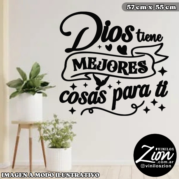 Producto - Vinilos Decorativos Religioso Dios tiene mejores cosas para ti