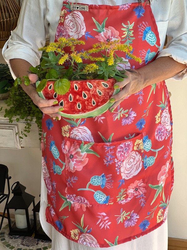 Producto - Delantal Mila rojo