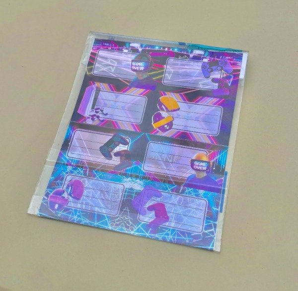 Producto - Etiquetas Escolares Big Pocket Game Zone