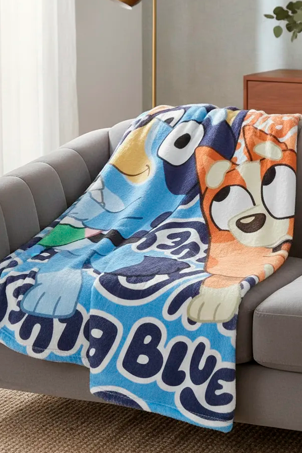 Producto - Manta 1 PLAZA BLUEY