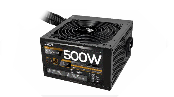 Producto - Fuente ATX 500W -80 plus bronze -ATX 2.31 -fan 12cm -active pfc -autofan speed c