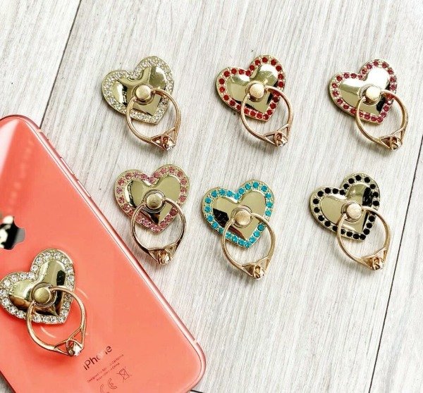 Producto - Soporte Anillo Corazon para celular