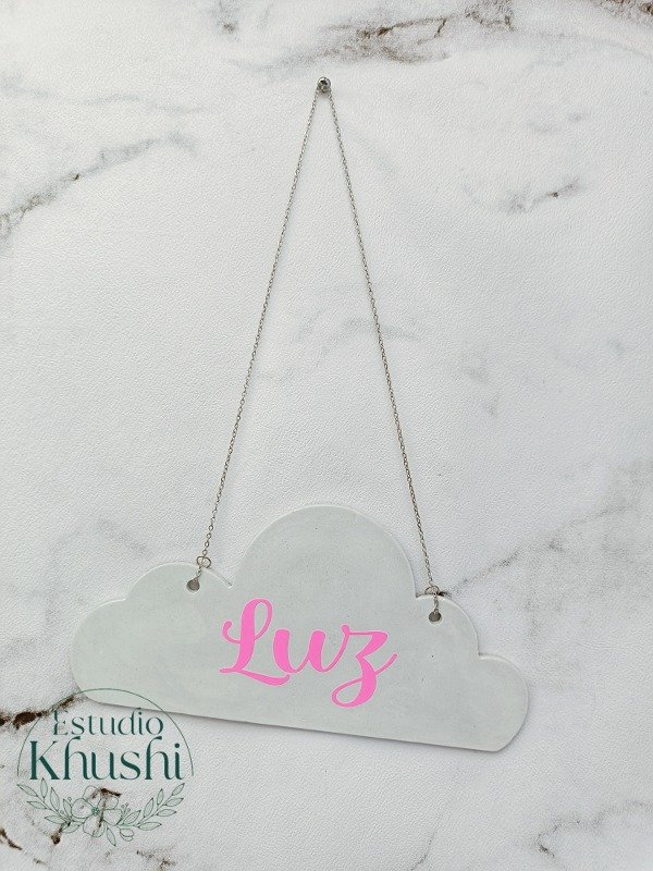 Producto - Nube Colgante con Vinilo