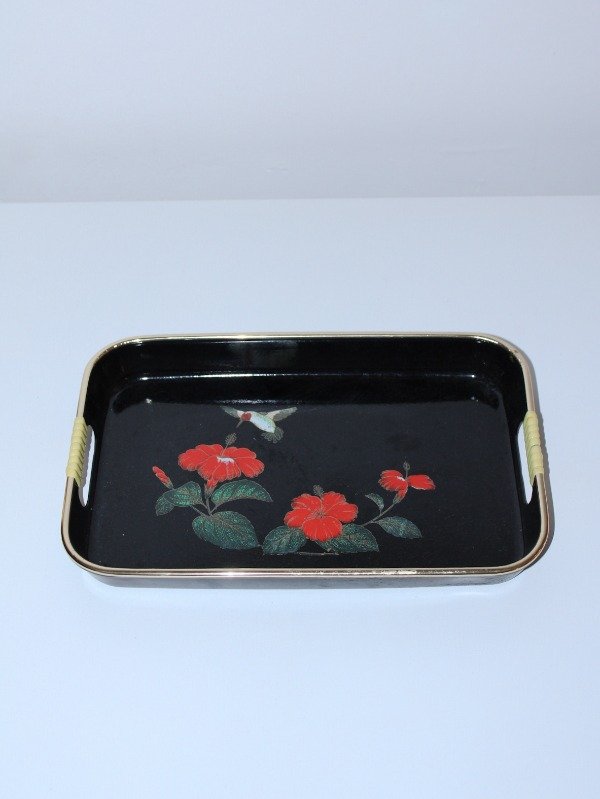 Producto - 1980s bandeja de acrilico con dibujo