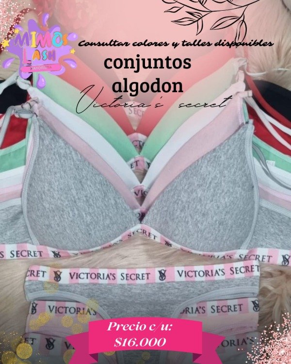 Producto - Conjunto algodon Victoria secret C/U
