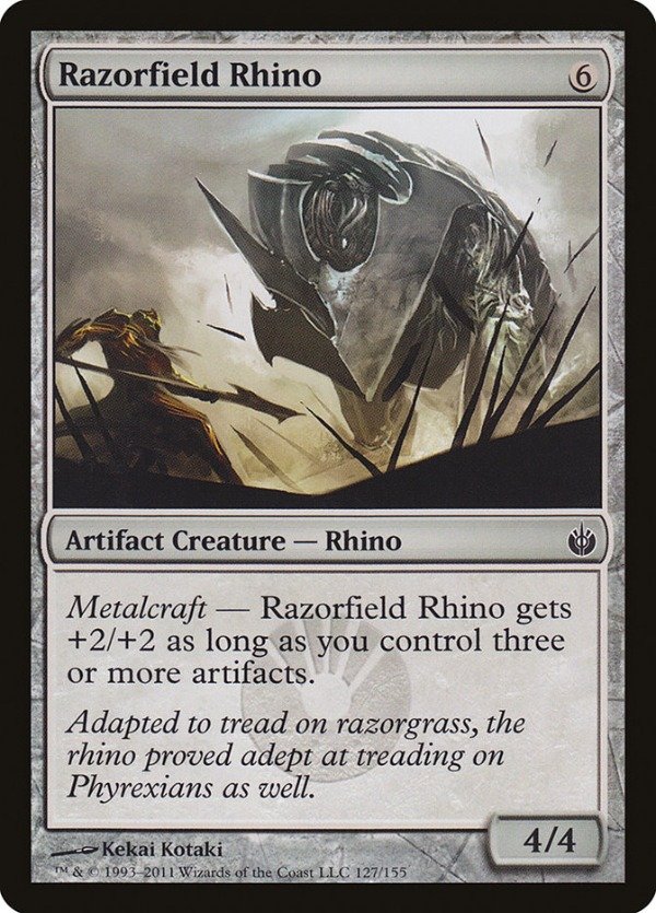 Producto - Razorfield Rhino  Mirrodin Besieged