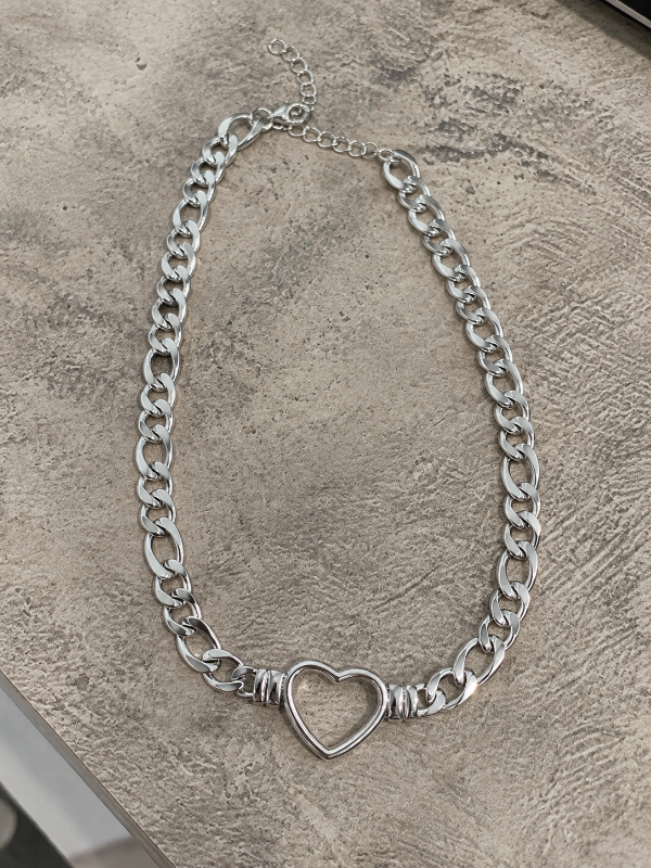 Producto - Collar acero blanco