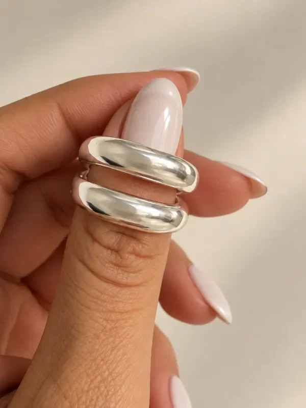 Producto - Anillo Doble Línea Chunky - 1