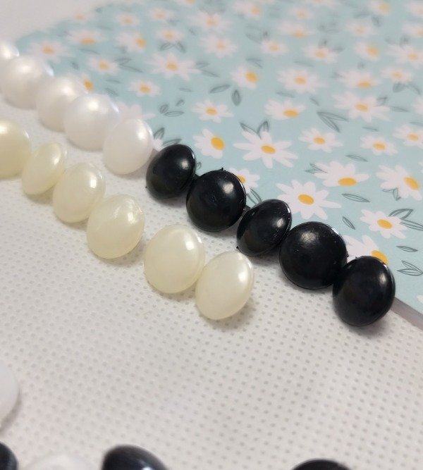 Producto - Botones perla chata 14 mm - 3
