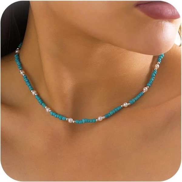 Producto - Gargantilla Mostacillas y Perlas - 0