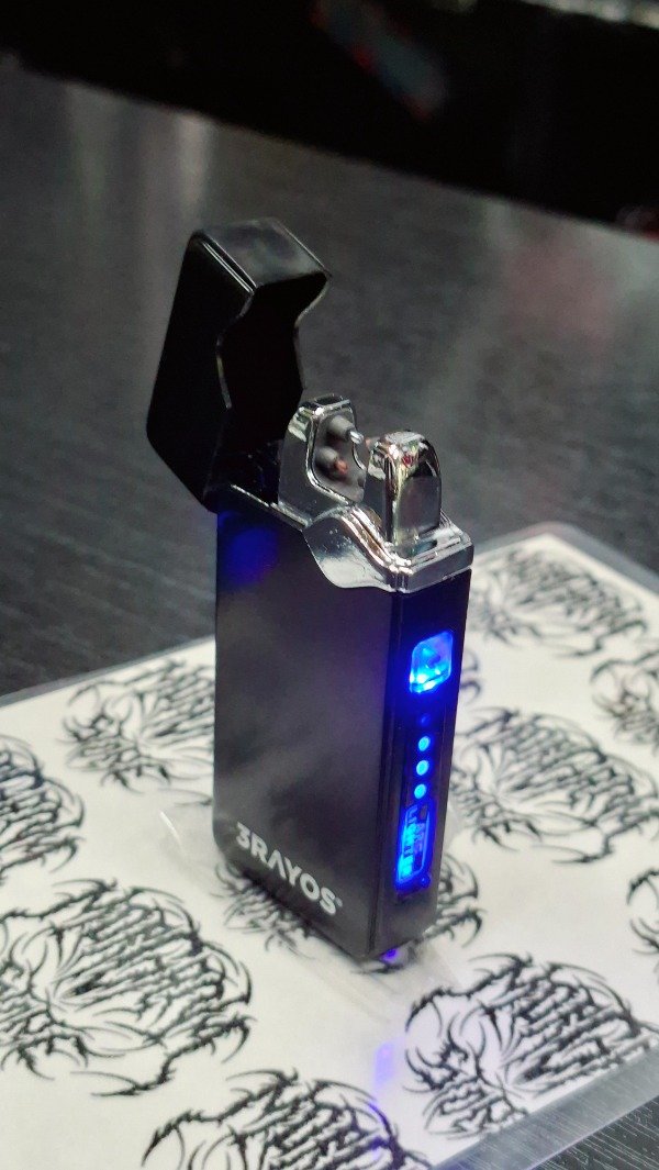 Producto - Encendedor 3 Rayos Plasma Analógico Negro - 1
