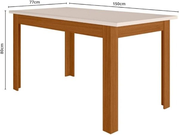 Producto - Mesa Bela 150 cm FREIJO/OFF WHITE