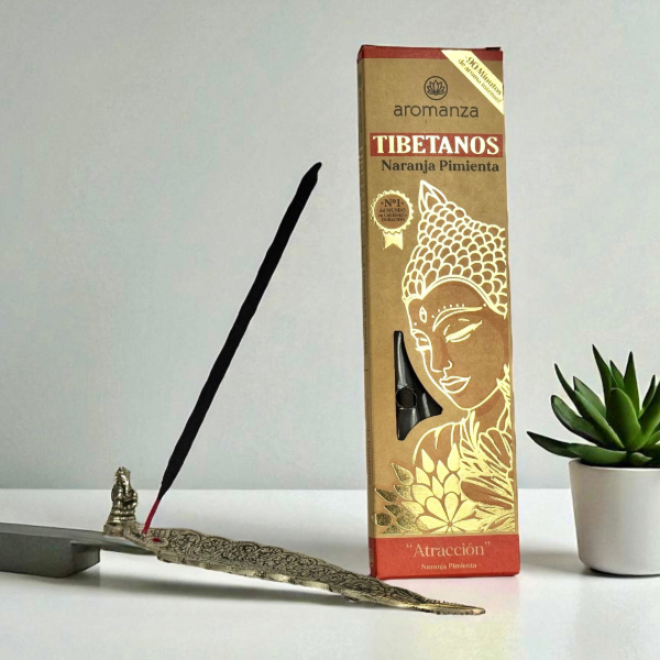 Producto - Sahumerios Tibetanos Naranja y Pimienta Aromanza x 8 Unid. "Atracción"