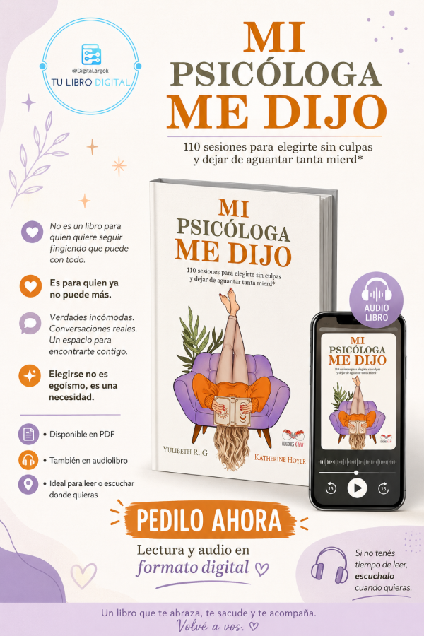 Producto - MI PSICÓLOGA ME DIJO ( Libro digital + audiolibro)