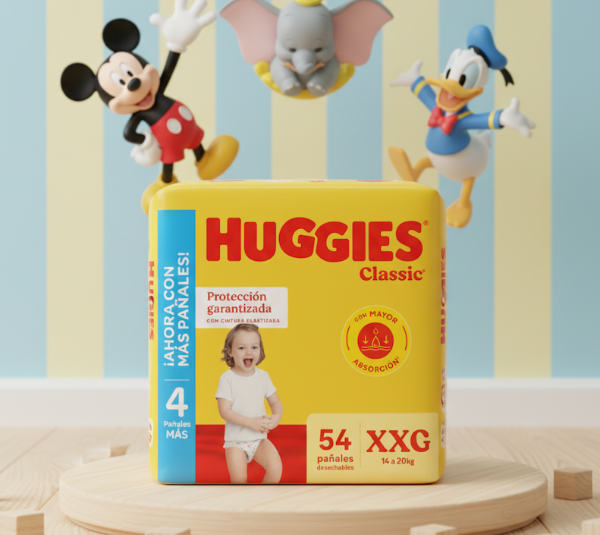 Producto - Huggies Classics XXG x54 unidades (hasta 20 kg)
