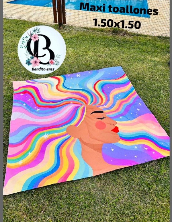 Producto - MAXI TOALLONES ARCOIRIS