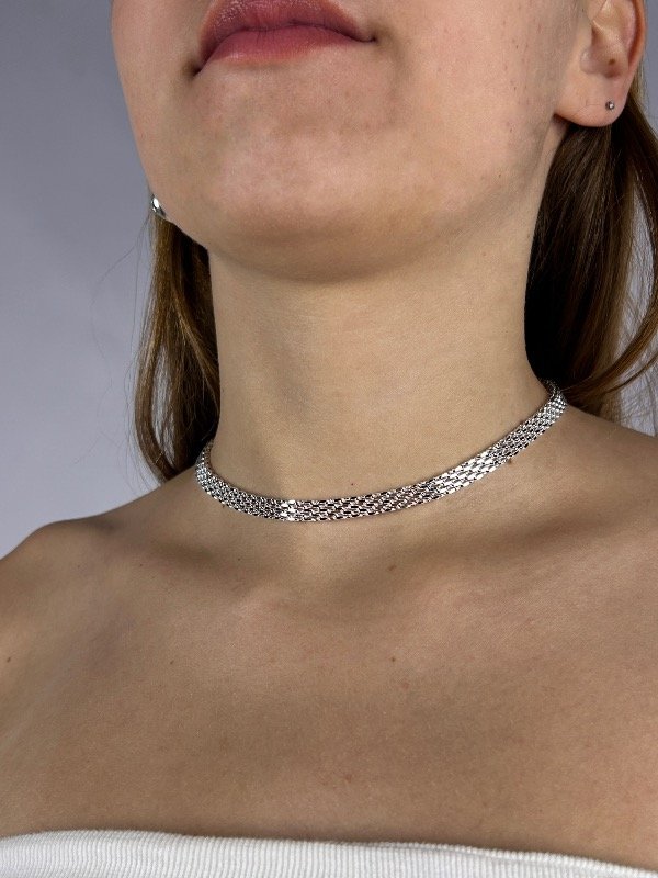 Producto - CADENA DE PLATA ANCHA TEJIDA 0003