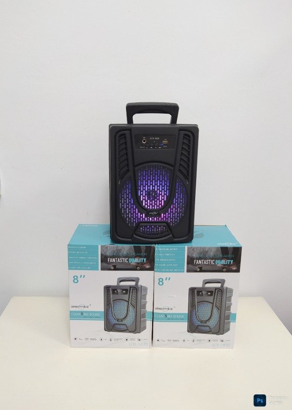 Producto - Parlante portátil 8" trae Bluetooth y todas las entradas - 1