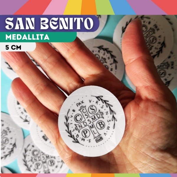 Producto - Medallita San Benito x 25u. (5 CM)