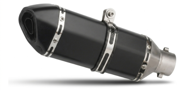 Producto - Escape Silenciador Tipo Akrapovic Mediano Universal Negro Mate + DB Killer - 4