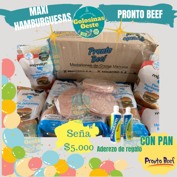 Producto - Hamburguesas Pronto Beff Maxi