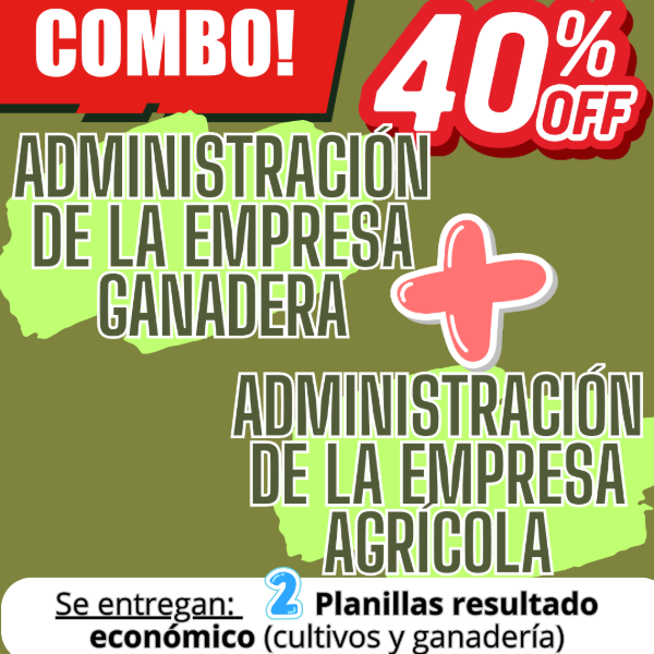 Producto - COMBO 2 CURSOS:     Gestión Ganadera  +  Gestión Agrícola