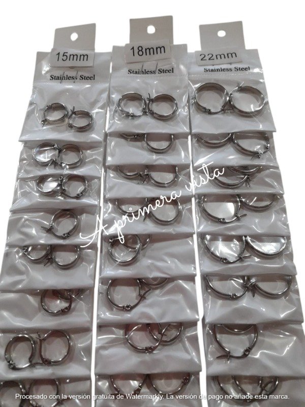 Producto - Aros argollas anchas c/par