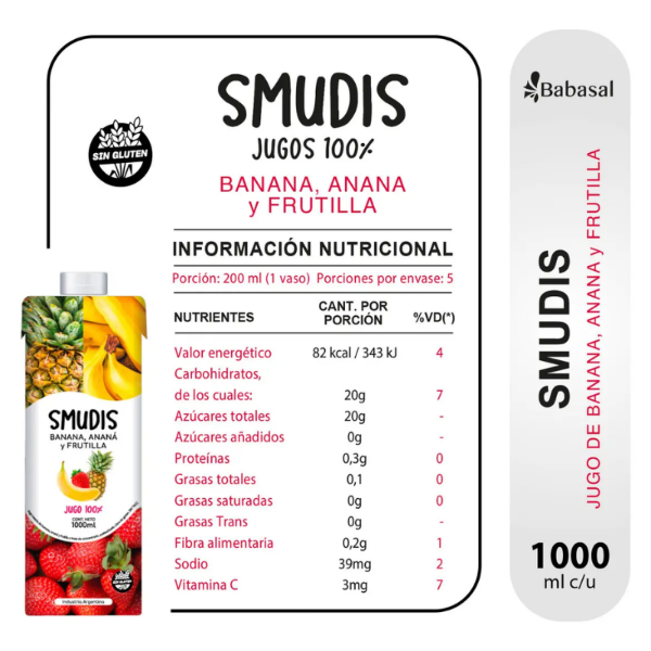 Producto - Jugo Smudis Multrifruta 100/ natural x 1 lt - 1