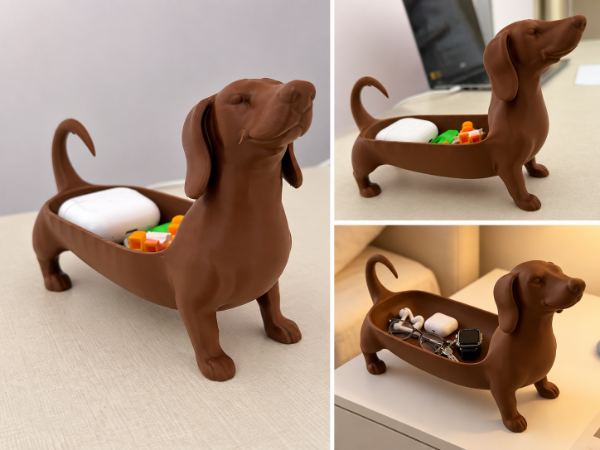 Producto - Organizador Porta Llaves Perro Salchicha Dachshund Bandeja - 5