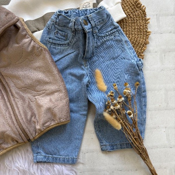 Jeans baggy carpintero para niños hasta 3/4 años