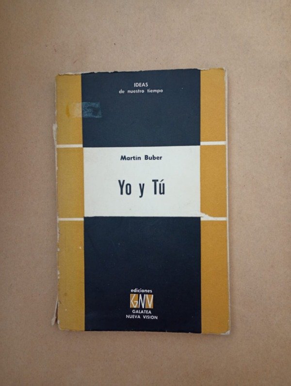 Producto - Yo y tú - Martín Buber - Nueva Visión 1956