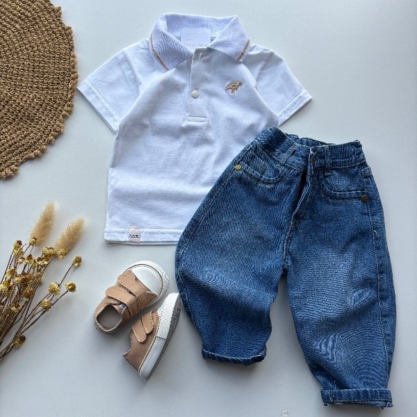 Producto - Baggy azul UNISEX talles hasta 4 años - 1