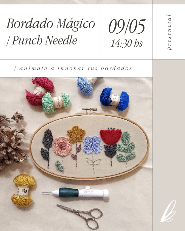 Producto - Workshop de Bordado Mágico - Punch Needle