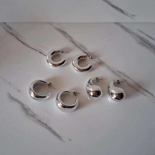 Producto - PACK N'1 AROS PLATEADOS