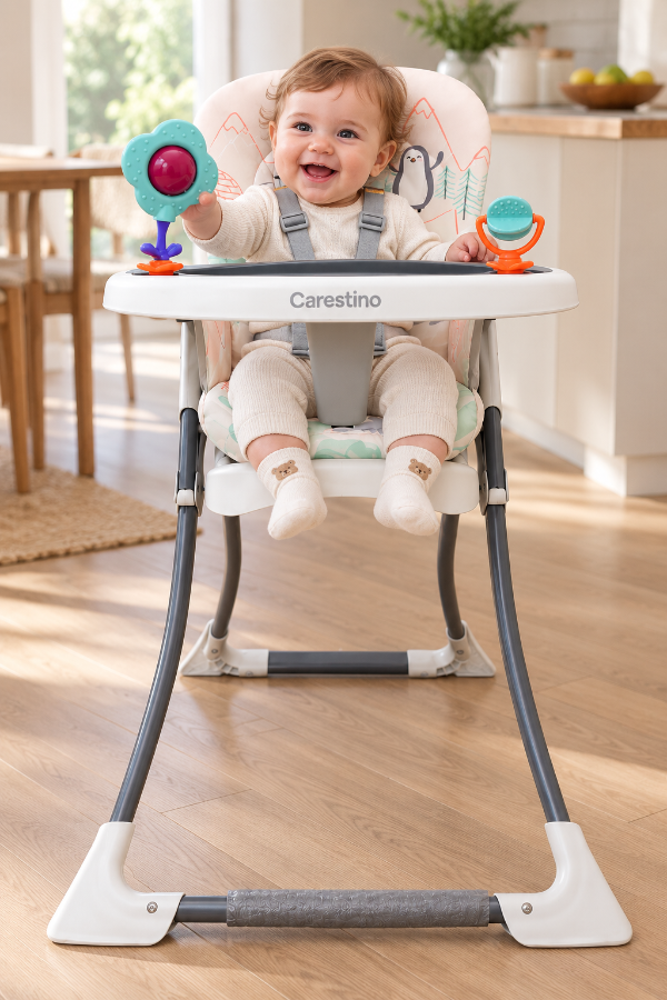 Producto - Silla de comer Carestino con bandeja y juegos - 2