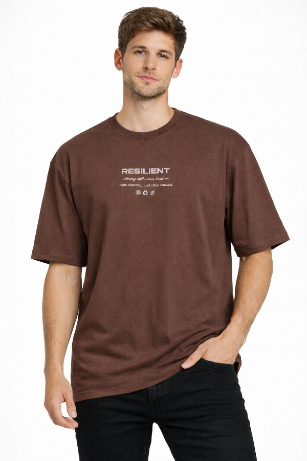 Producto - Remera Oversize Resilient Marron