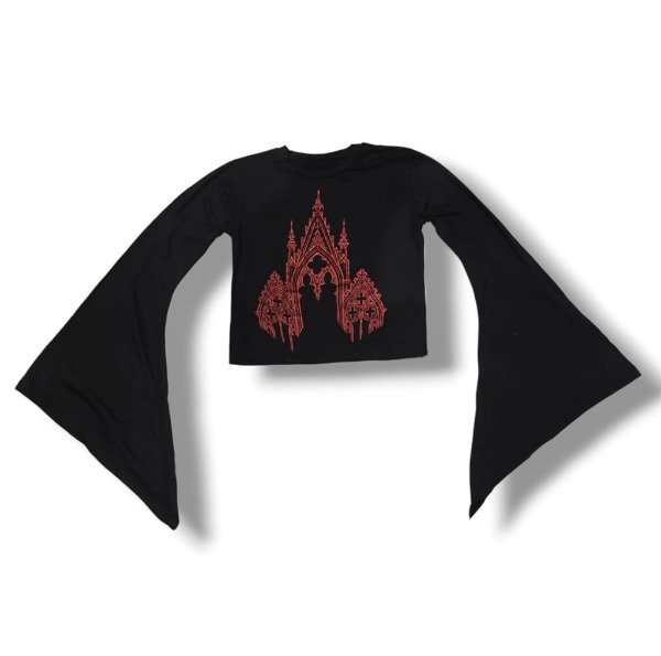 Producto - Camiseta Manga Campana Catedral Rojo - 3