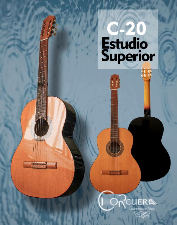 Producto - C-20 Guitarra Clásica de estudio Superior + Funda Ritter