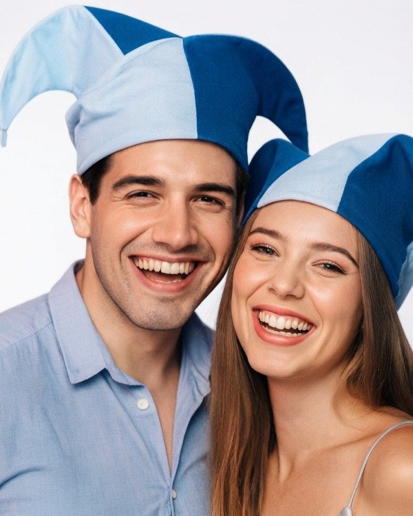 Producto - Gorro Arlequin De Tres Puntas En Friselina Cotillon - 0