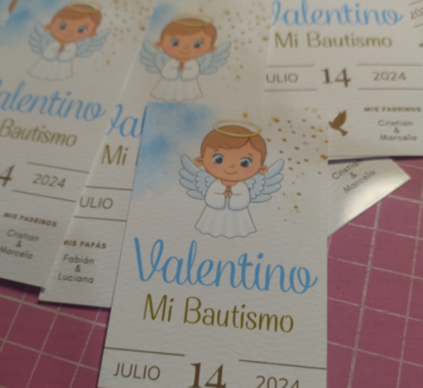 Producto - Tarjetas Personalizadas para Comunión/Bautismo - 7