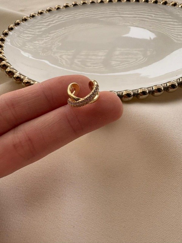 Producto - Ear cuff Trendy - Acero dorado