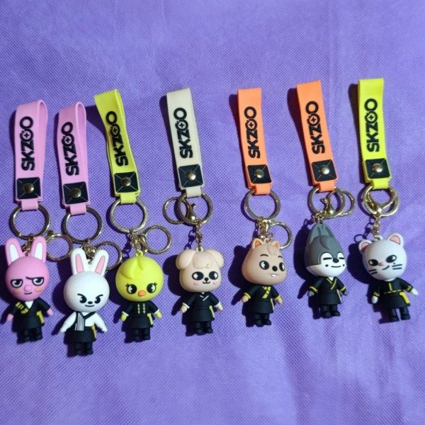 Producto - Llavero de goma de SKZOO (Stray Kids)