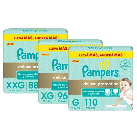 Producto - PAÑALES PAMPERS DELUXE PAQUETAZO