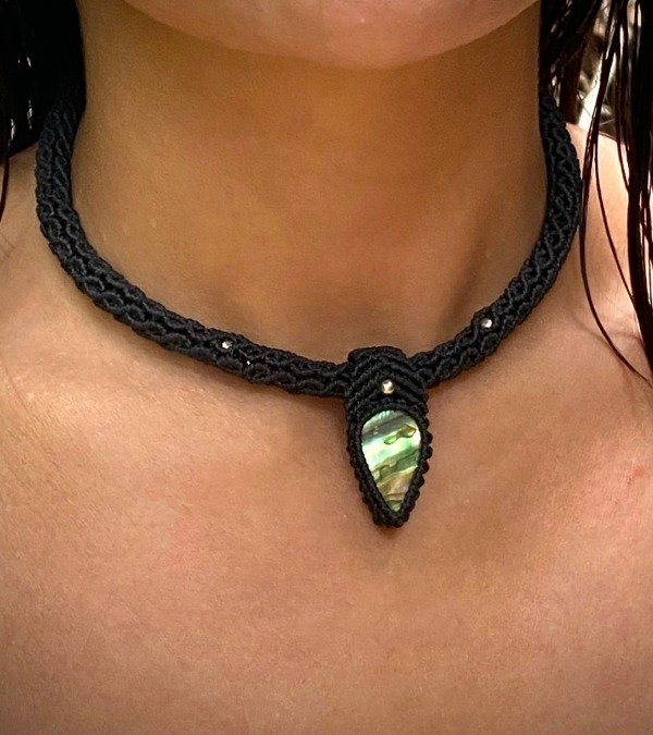 Producto - Tubular con dije de Abalon