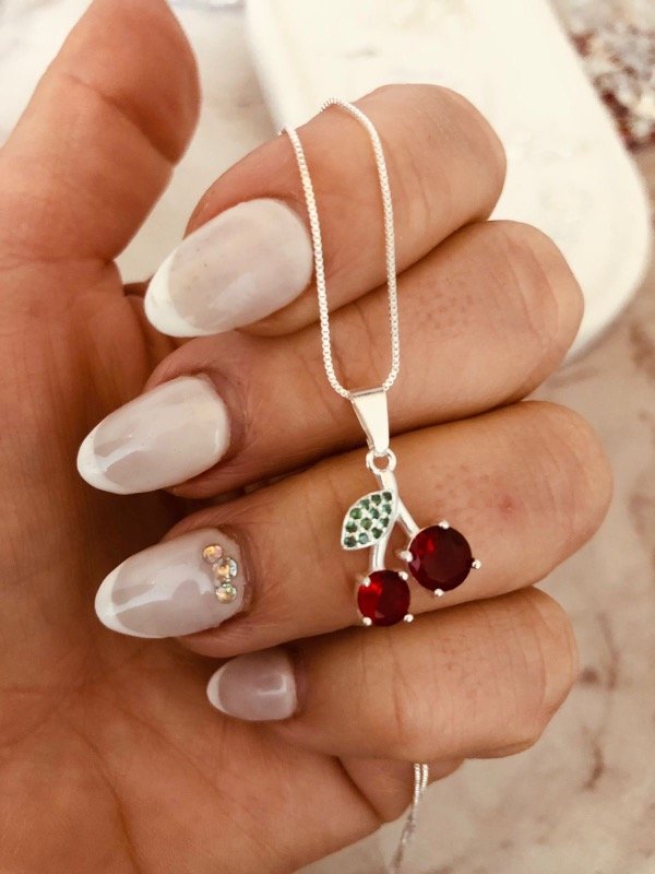 Producto - Conjunto Cherry Plata 925