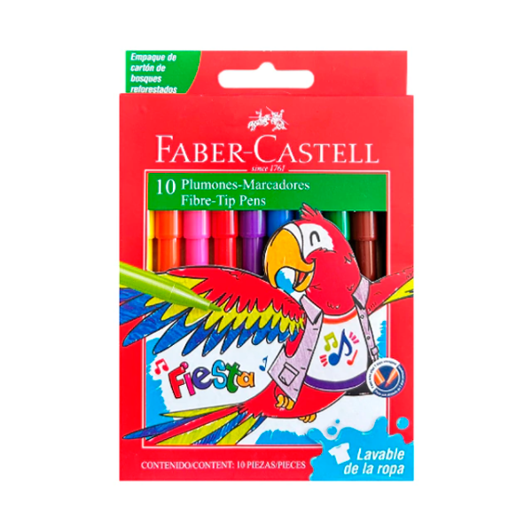 Producto - FIBRAS FABER-CASTELL FIESTA x10