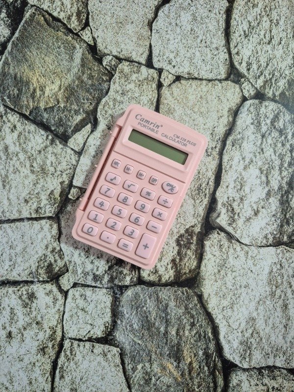 Producto - Calculadora de bolsillo rosa