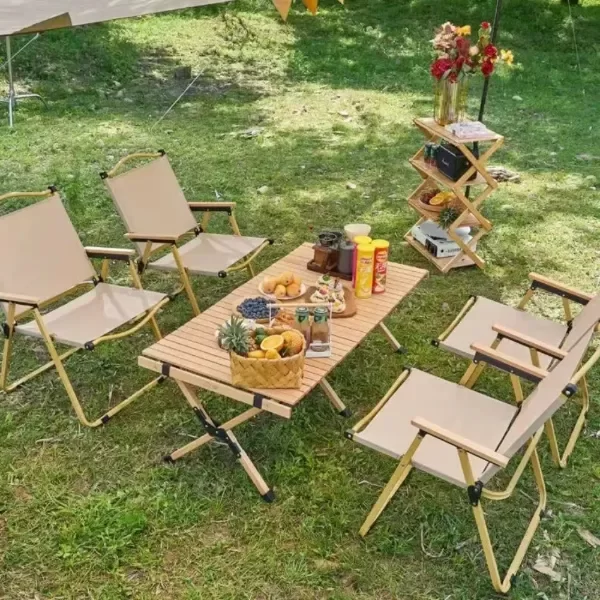 Producto - Silla Reposera Plegable Camping Playa Con Bandeja Hast160kg - 6